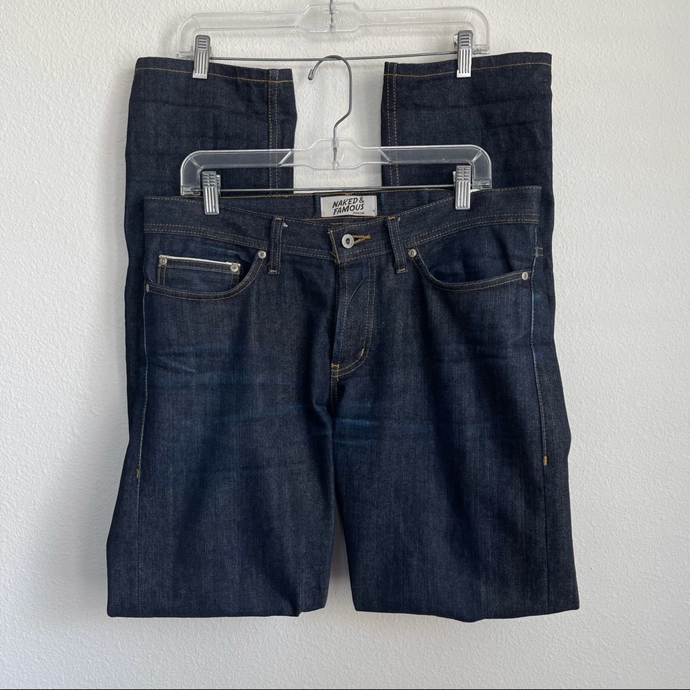 Naked & Famous Denim Slim Men's Jeans - Dark Blue